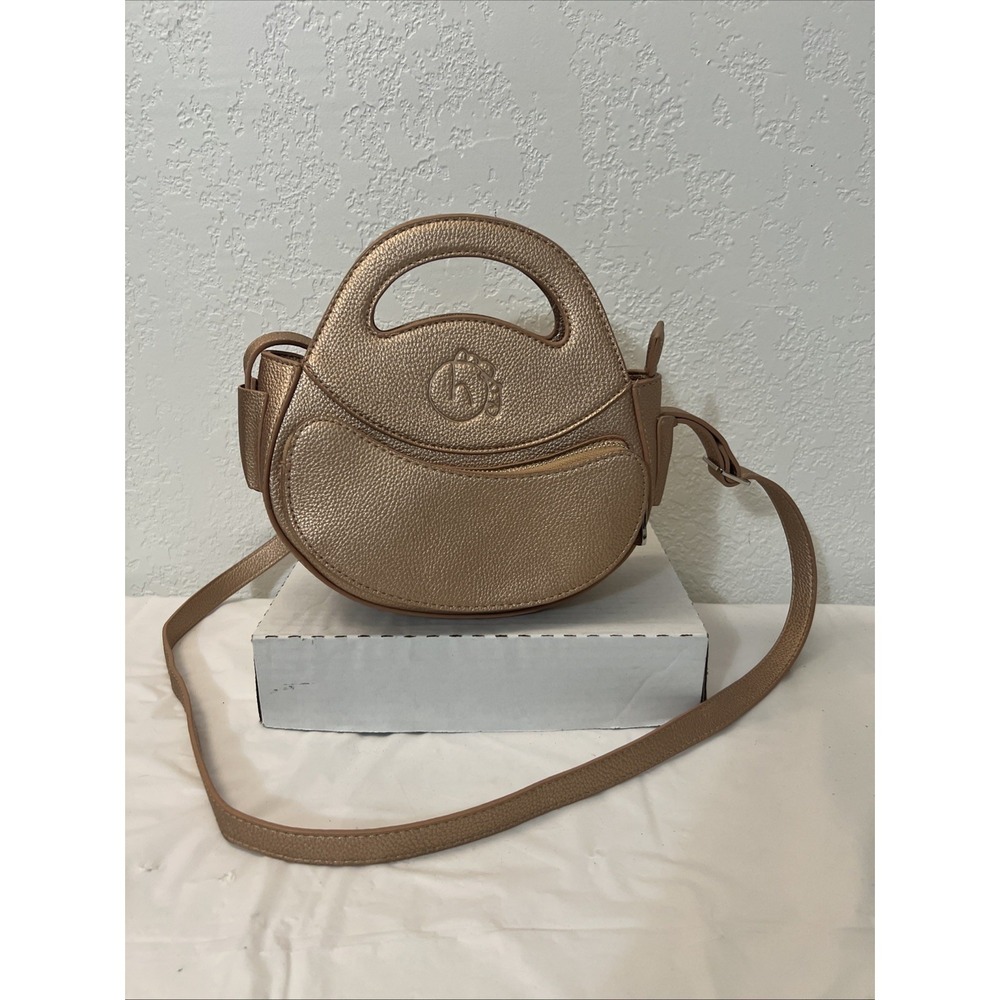 Homage Year OVA Manifestation Bag Crossbody Shoulder Bag Metallic Gold 9x8.5x4
